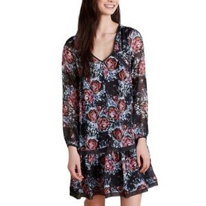 Anthropologie Maeve Rose Floral Swing Dress